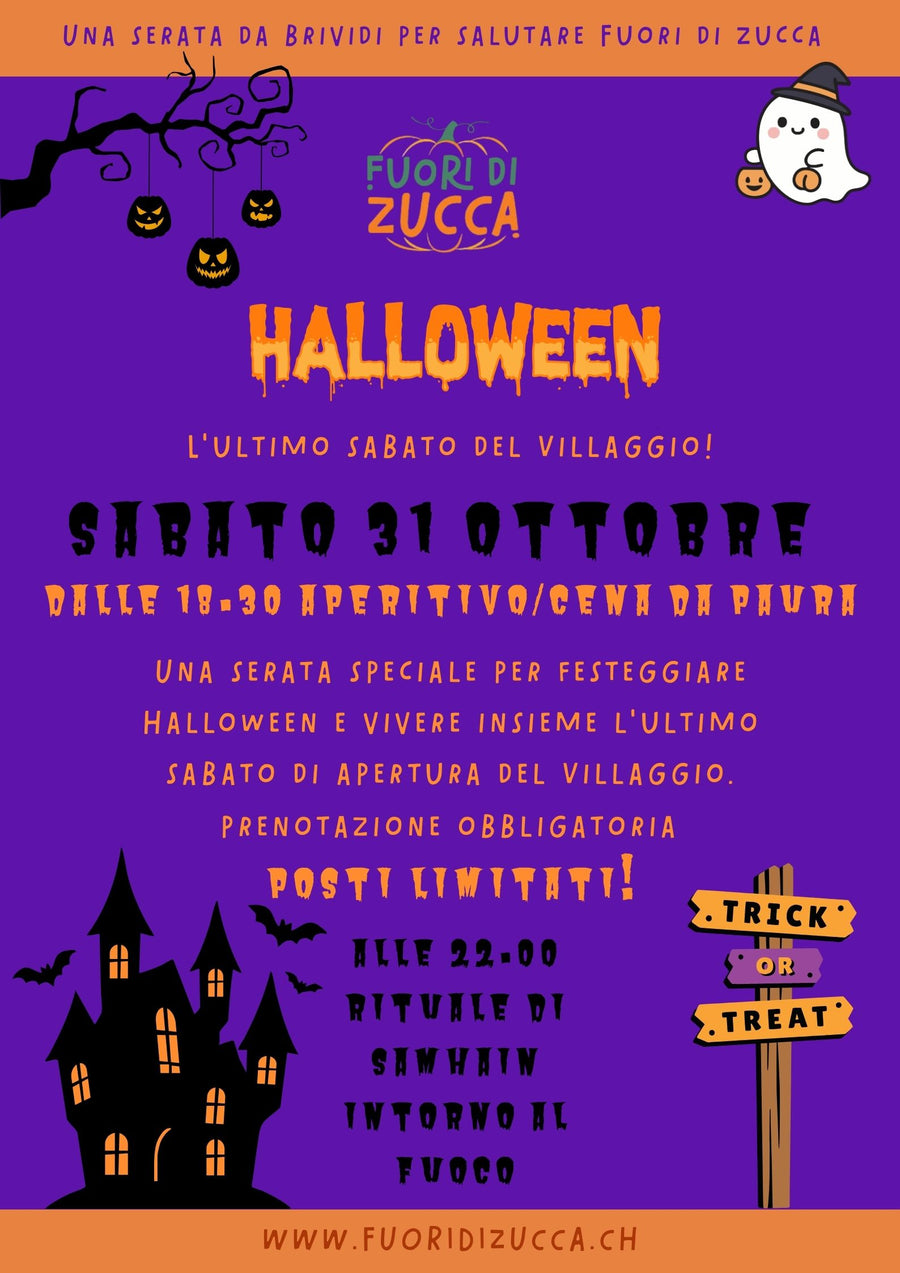Aperitivo/cena di Halloween -  31 ottobre